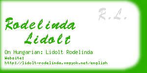 rodelinda lidolt business card